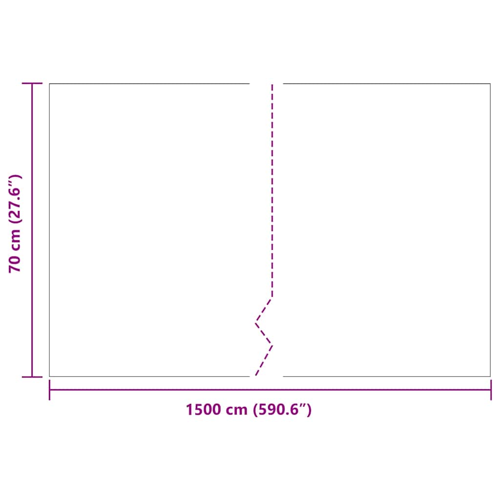 Rotbarriere Svart 0,7 x 15 m Polyethylen