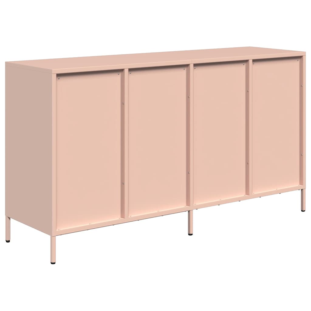 Skjenk rosa 135x39x73,5 cm kaldvalset stål