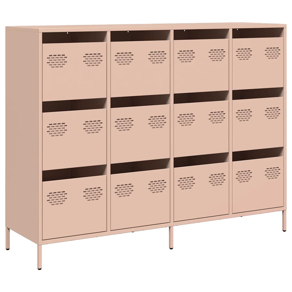 Skjenk rosa 135x39x103,5 cm kaldvalset stål