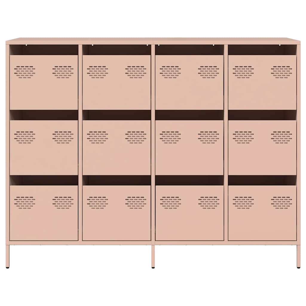 Skjenk rosa 135x39x103,5 cm kaldvalset stål