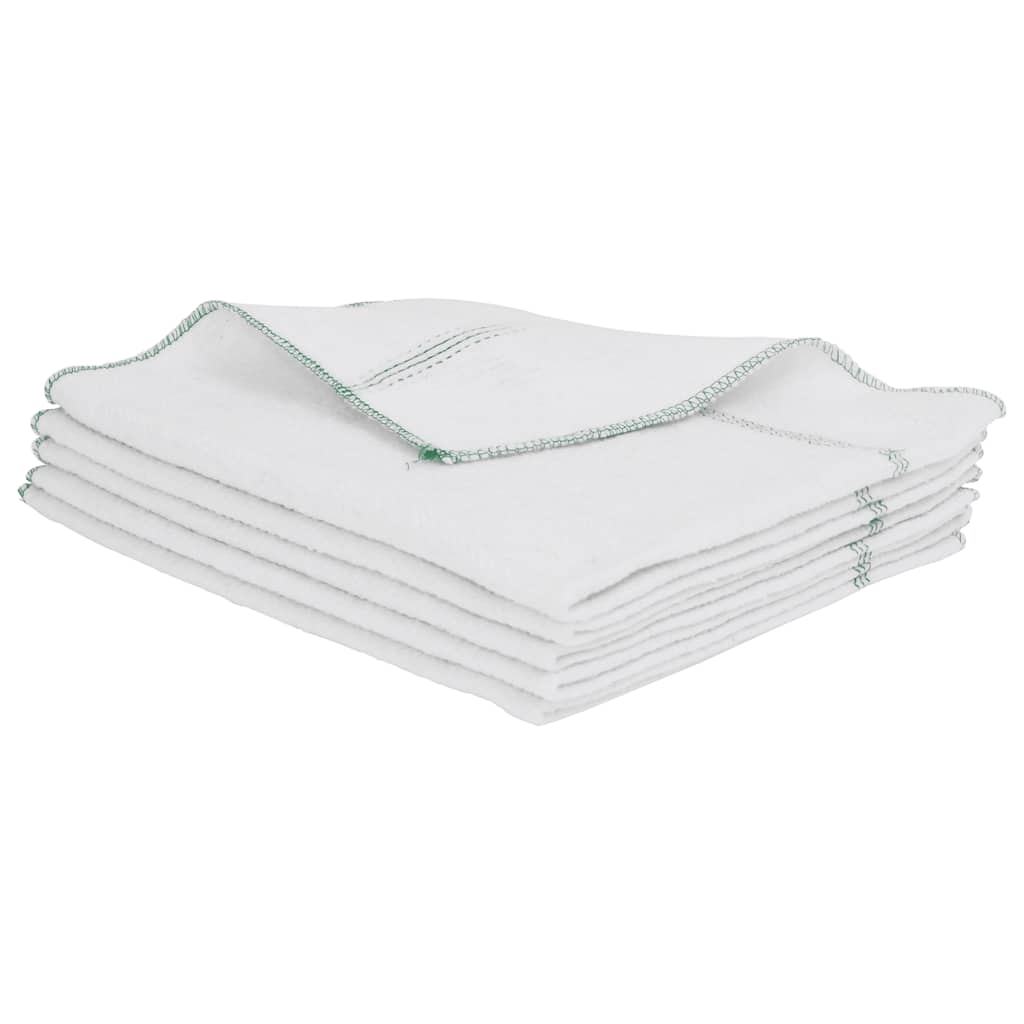Pussekluter 50 stk hvit med grønne striper 50x60 cm