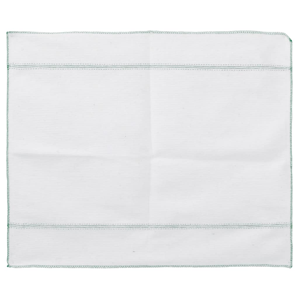 Pussekluter 50 stk hvit med grønne striper 50x60 cm