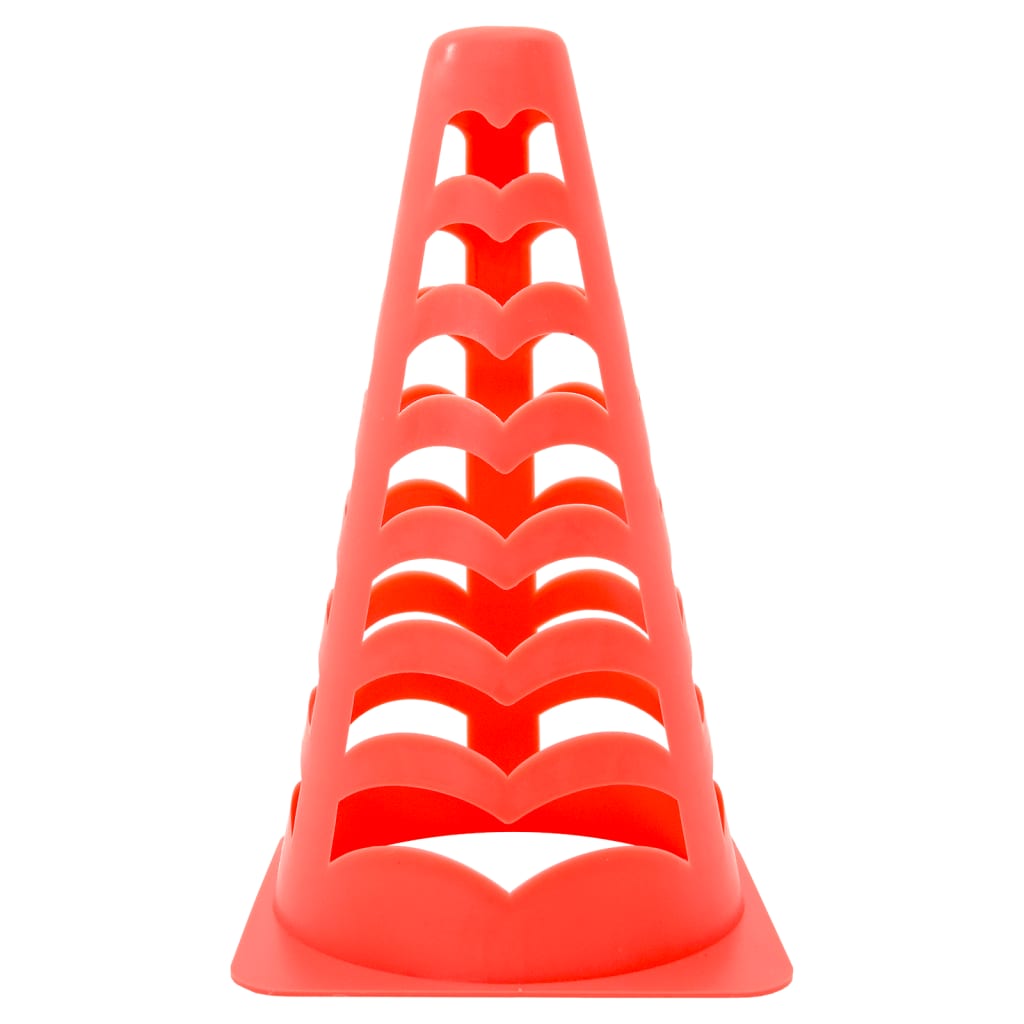 Fotballkjegler 6 stk stablebar oransje 13x13x22,5 cm