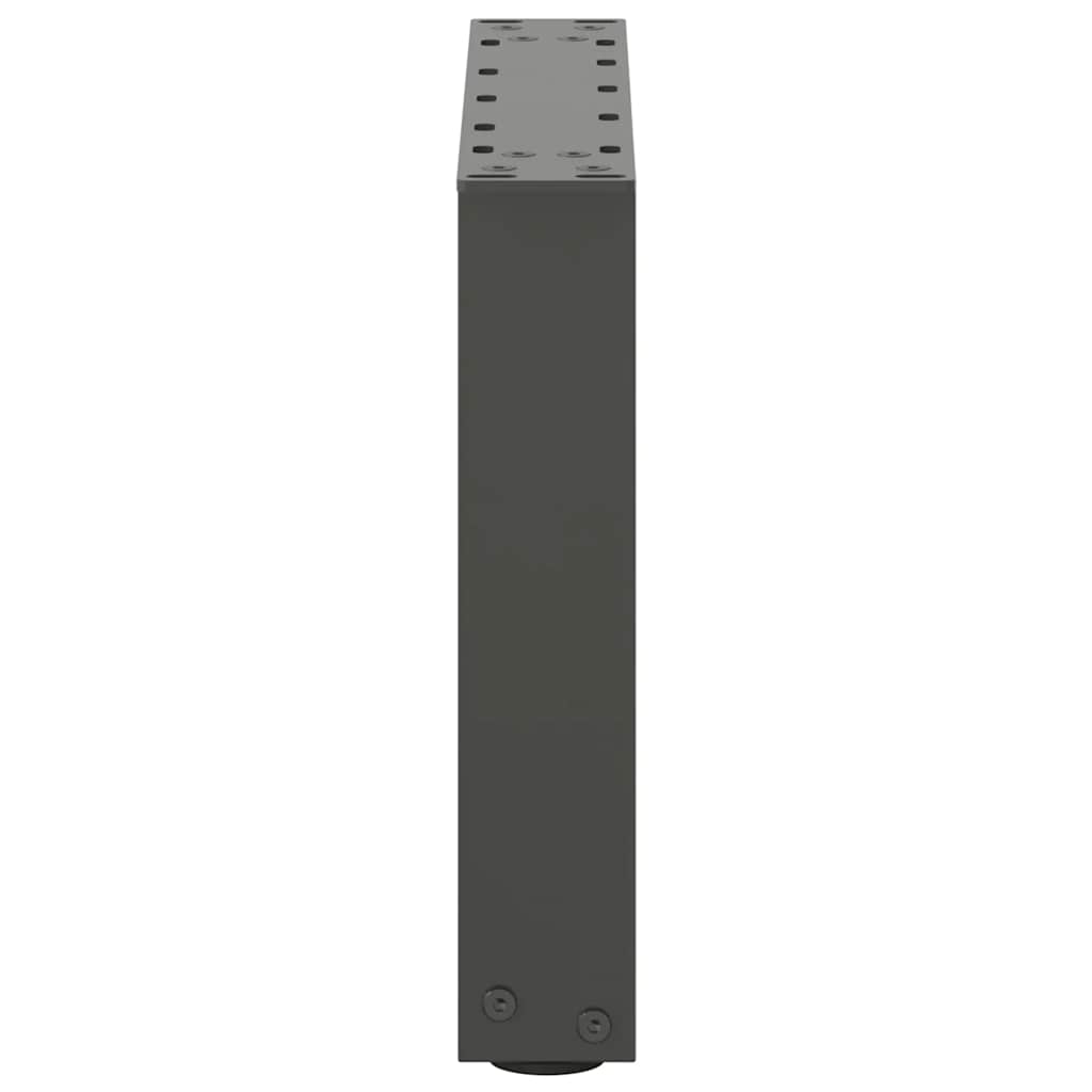 Salongbordben U-formet 2 stk antrasitt 40x(30-31) cm stål
