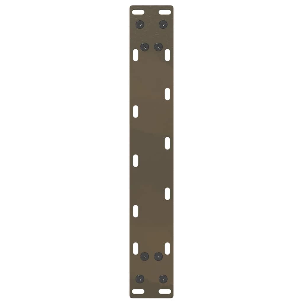 Salongbordben U-formet 2 stk naturstål 40x(30-31) cm stål