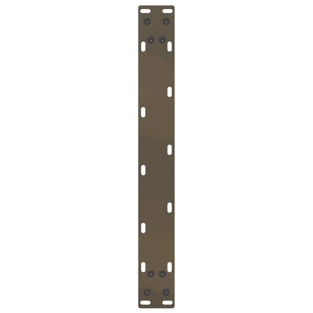 Salongbordben U-formet 2 stk naturstål 50x(30-31) cm stål