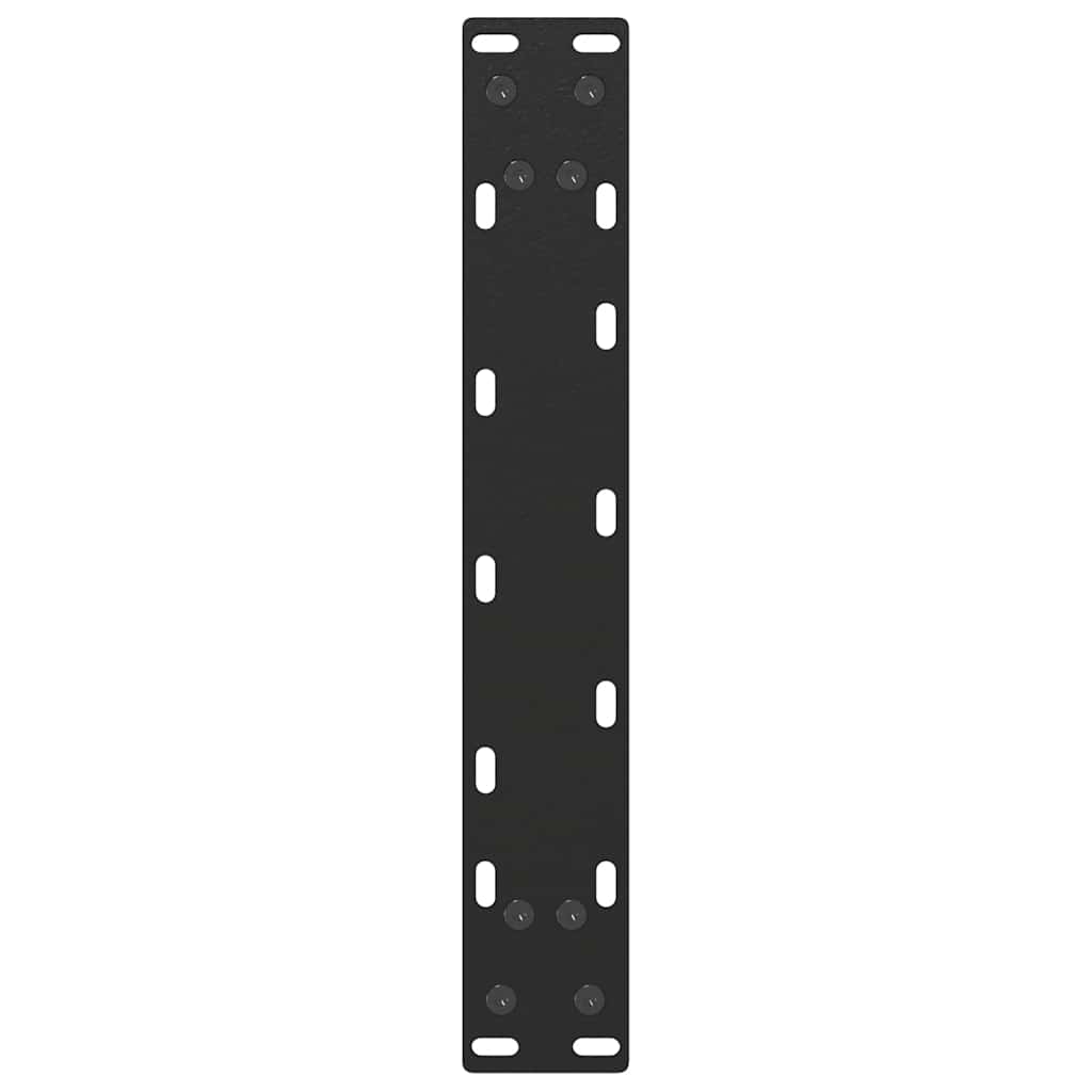Salongbordben U-formet 2 stk svart 28 x (42-43) cm stål