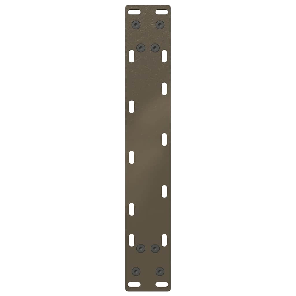 Salongbordben U-formet 2 stk naturstål 38 x (42-43) cm stål