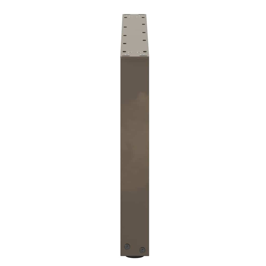Salongbordben U-formet 2 stk naturstål 70 x (42-43) cm stål