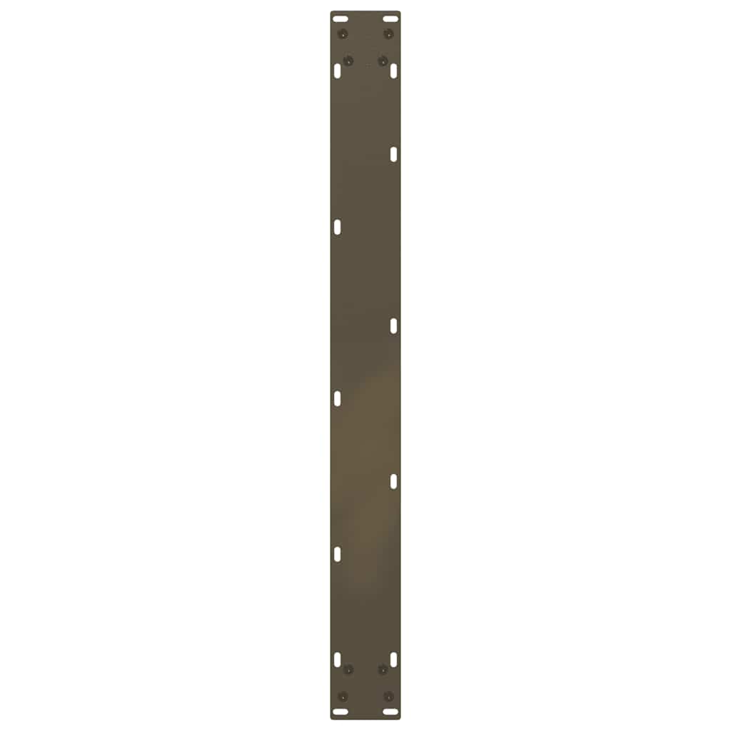 Spisebordben U-formet 2 stk naturstål 80 x (72-73) cm stål