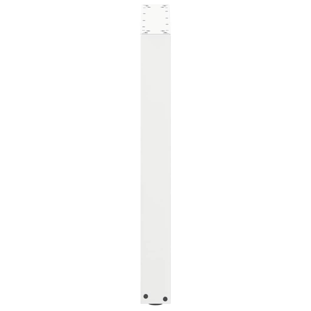 Spisebordben U-formet 3 stk hvit 70 x (72-73) cm stål