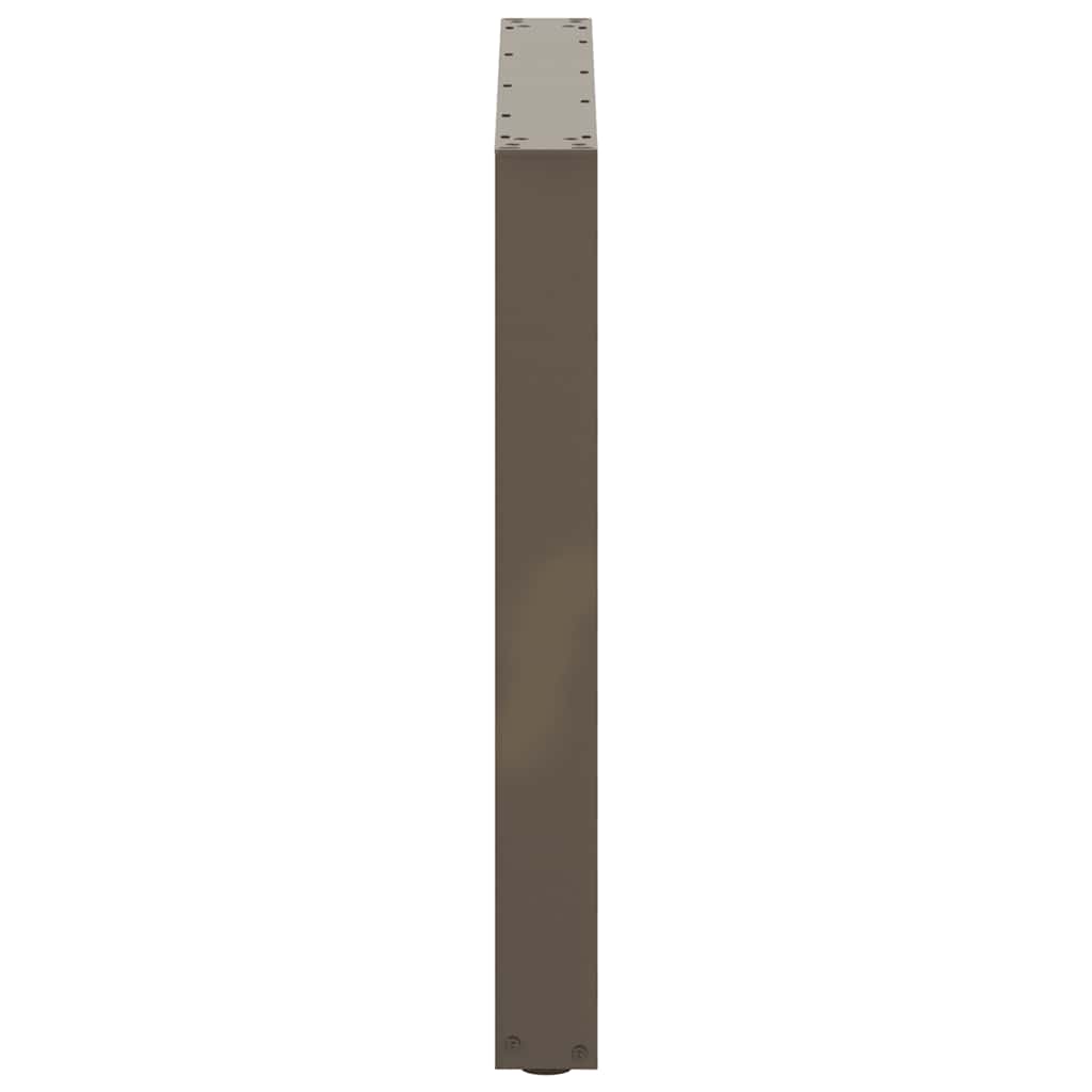 Spisebordben U-formet 3 stk naturstål 90 x (72-73) cm stål