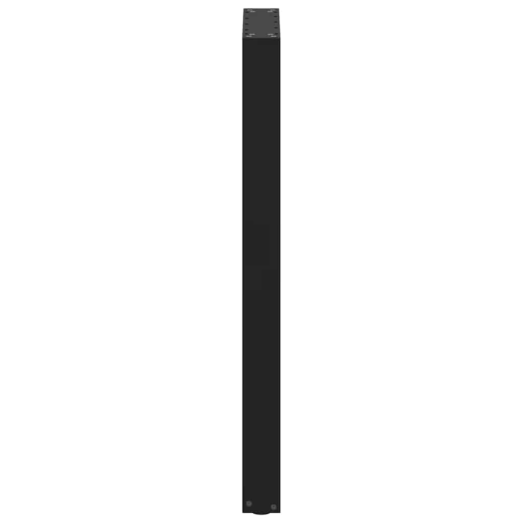 Barbordben U-formet 2 stk svart 40x(100-101) cm stål