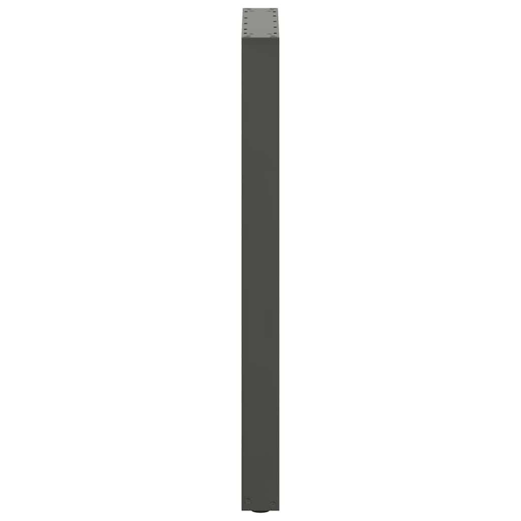 Barbordben U-formet 2 stk antrasitt 40x(100-101) cm stål