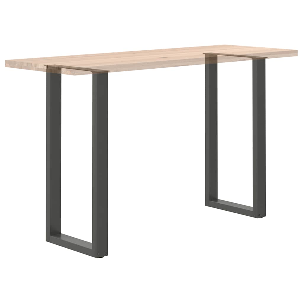 Barbordben U-formet 2 stk antrasitt 40x(100-101) cm stål