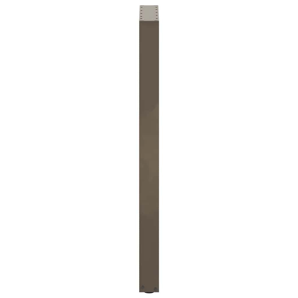 Barbordben U-formet 2 stk naturstål 40x(110-111) cm stål