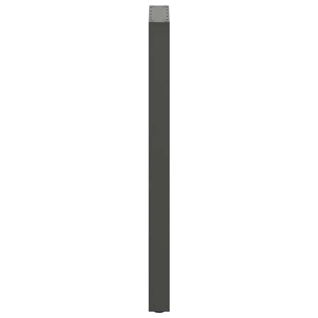 Barbordben U-formet 2 stk antrasitt 50x(110-111) cm stål