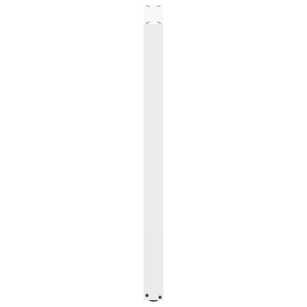 Barbordben U-formet 2 stk hvit 60 x (110-111) cm stål