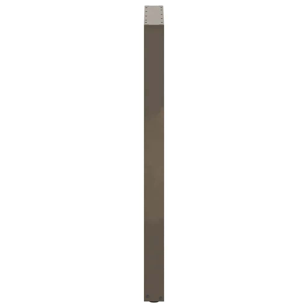 Barbordben U-formet 2 stk naturstål 60 x (110-111) cm stål