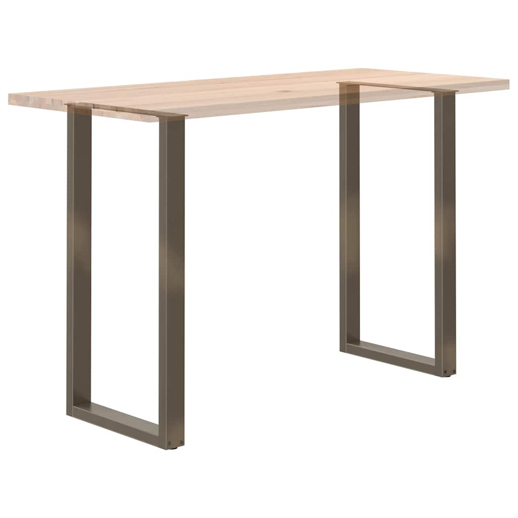 Barbordben U-formet 2 stk naturstål 60 x (110-111) cm stål
