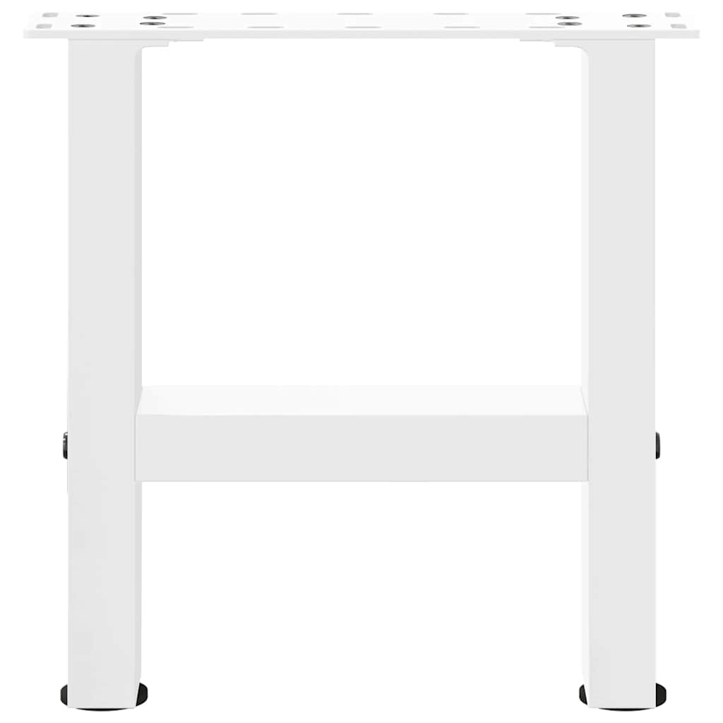 Salongbordben hvite 2 stk 30x(30-31) cm stål