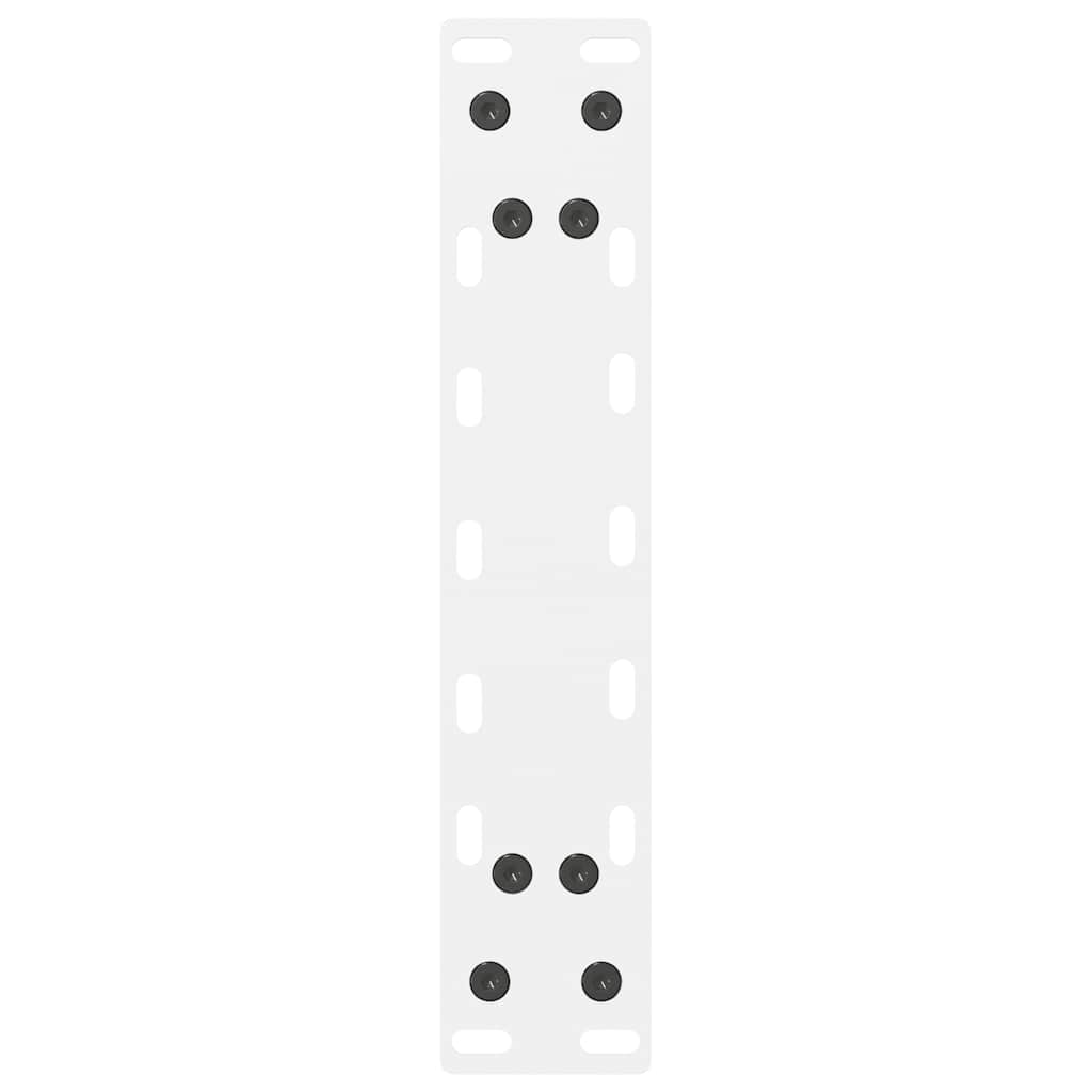 Salongbordben hvite 2 stk 30x(30-31) cm stål