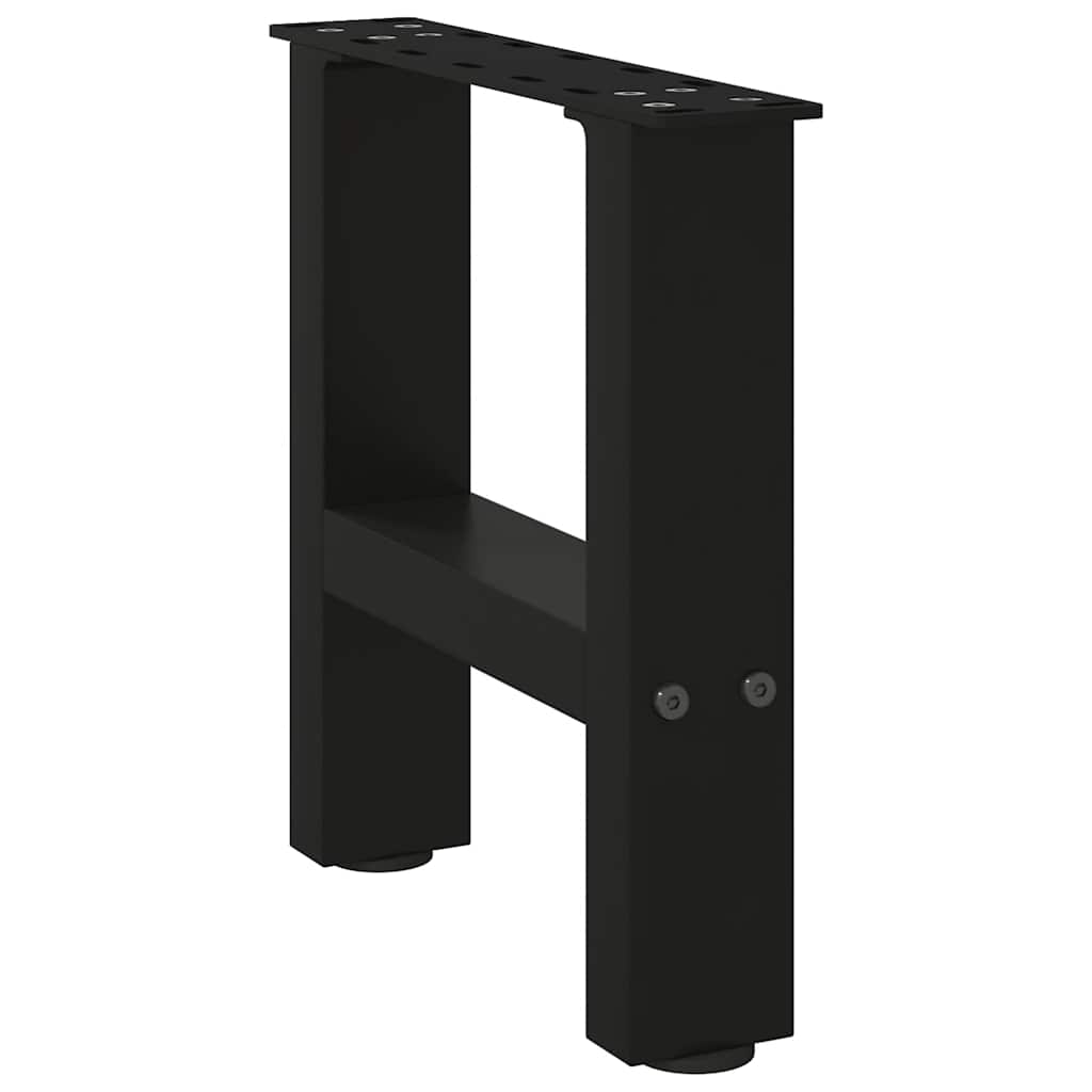 Salongbordben svart 2 stk 40x(30-31) cm stål