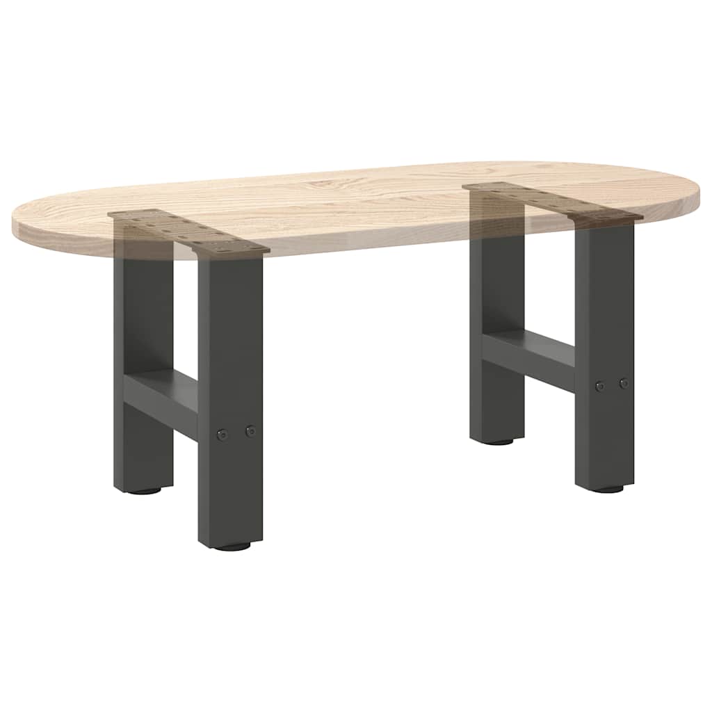 Salongbordben antrasitt 2 stk 40x(30-31) cm stål