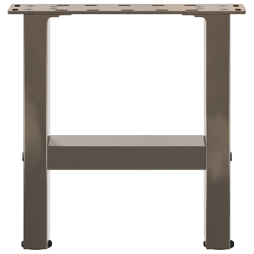 Salongbordben naturstål 2 stk 40x(30-31) cm stål