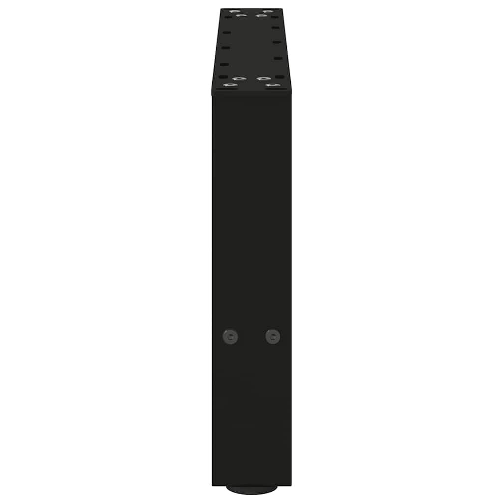 Salongbordben svart 2 stk 50x(30-31) cm stål