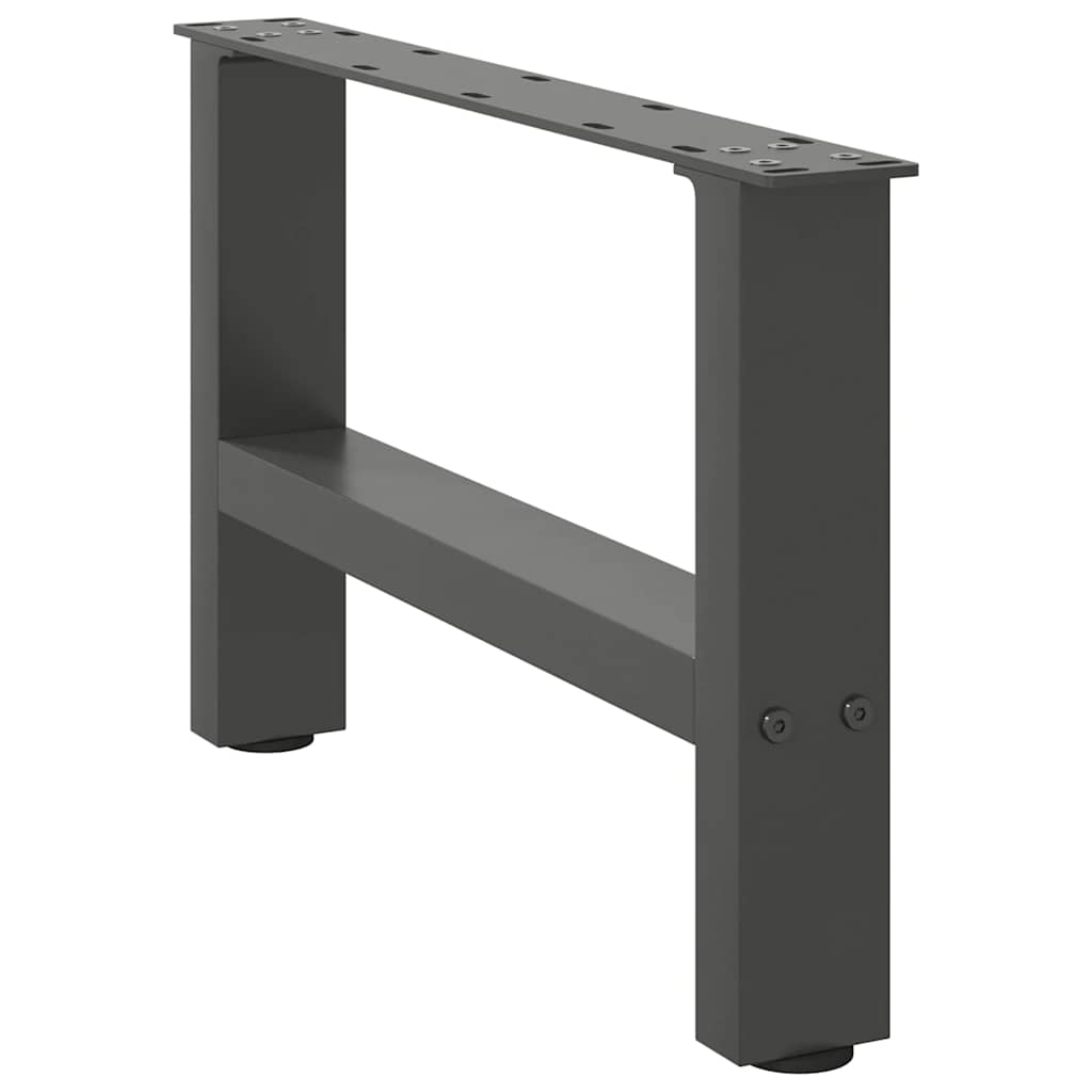 Salongbordben antrasitt 2 stk 50x(30-31) cm stål