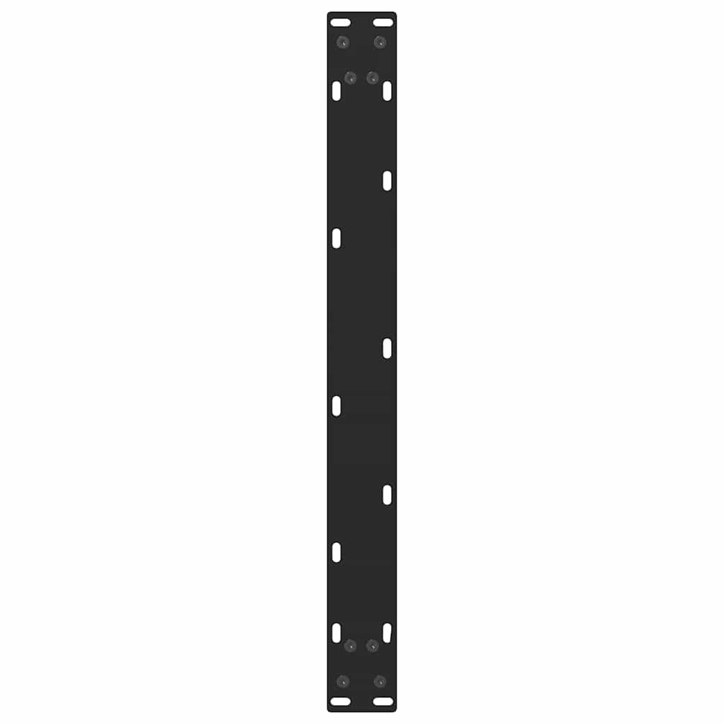 Salongbordben svart 2 stk 60x(30-31) cm stål