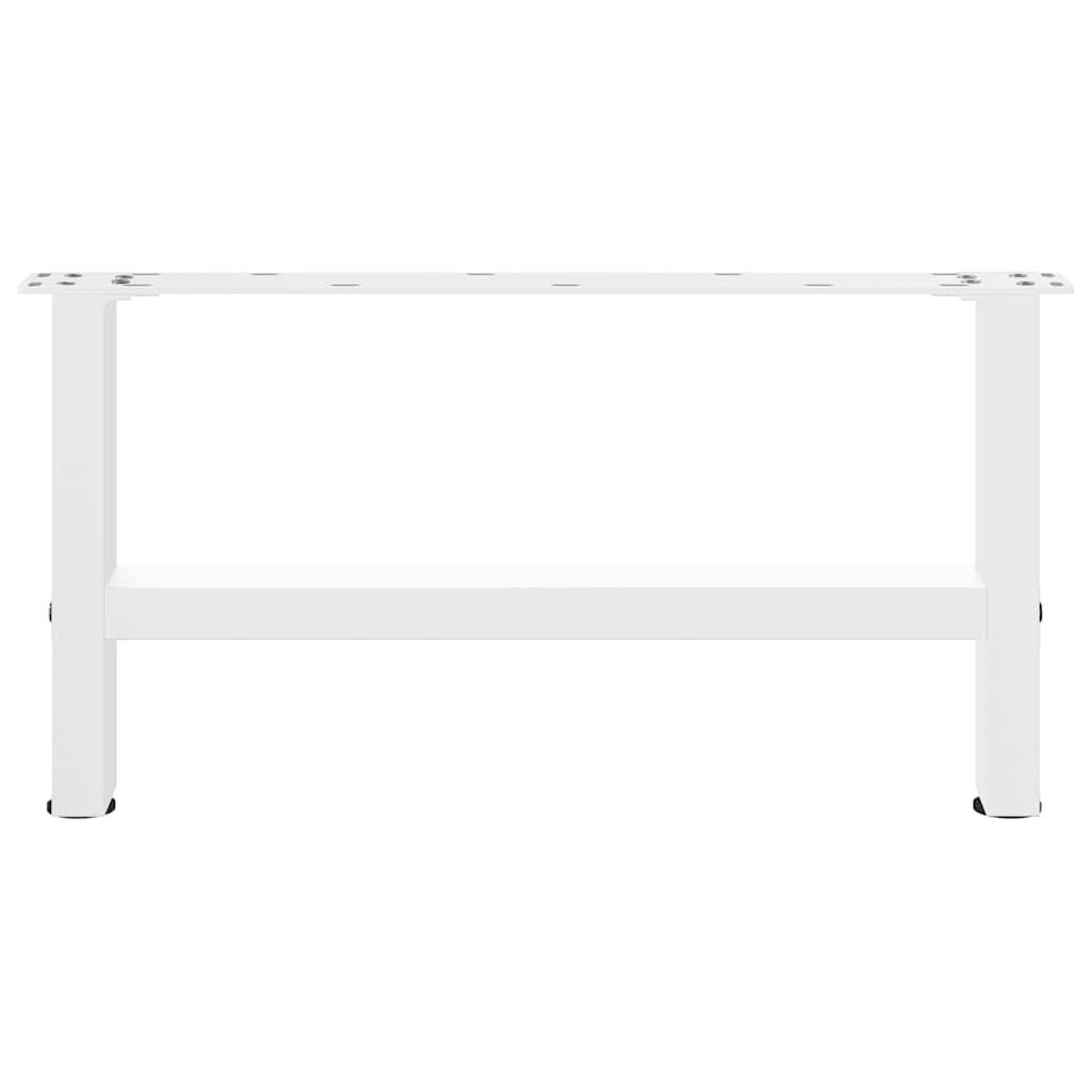 Salongbordben hvite 2 stk 60x(30-31) cm stål