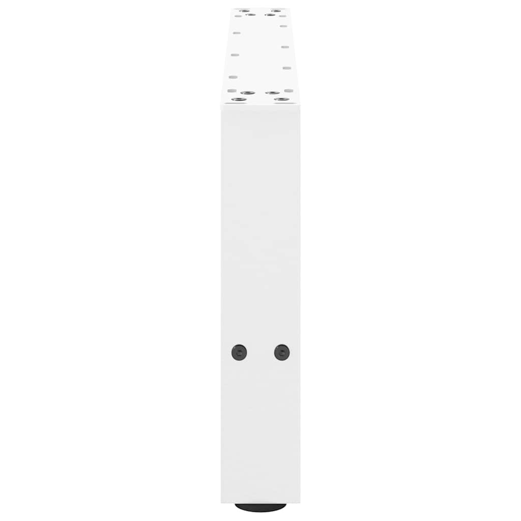 Salongbordben hvite 2 stk 60x(30-31) cm stål