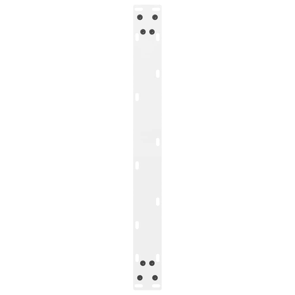 Salongbordben hvite 2 stk 60x(30-31) cm stål