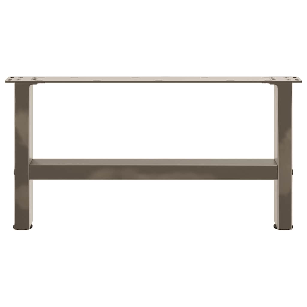 Salongbordben naturstål 2 stk 60x(30-31) cm stål