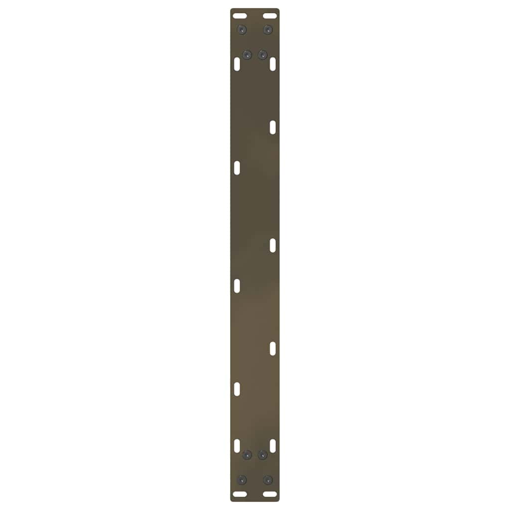 Salongbordben naturstål 2 stk 60x(30-31) cm stål