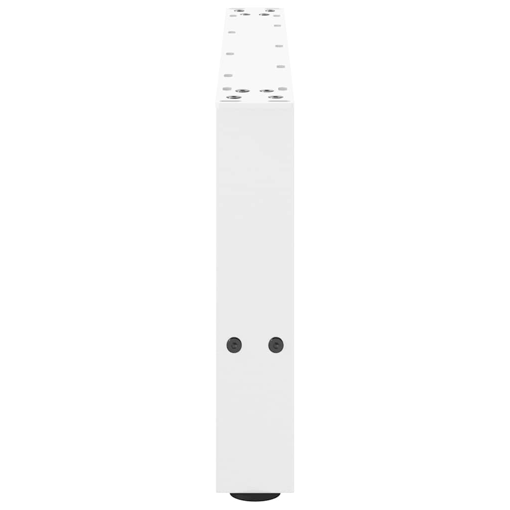 Salongbordben hvite 2 stk 70x(30-31) cm stål