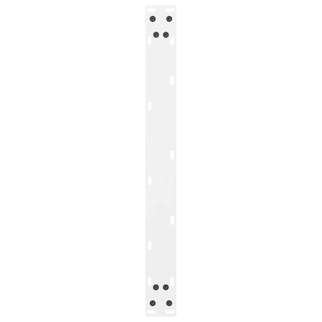 Salongbordben hvite 2 stk 70x(30-31) cm stål