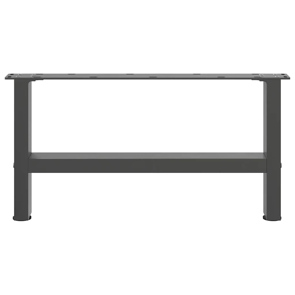 Salongbordben antrasitt 2 stk 70x(30-31) cm stål