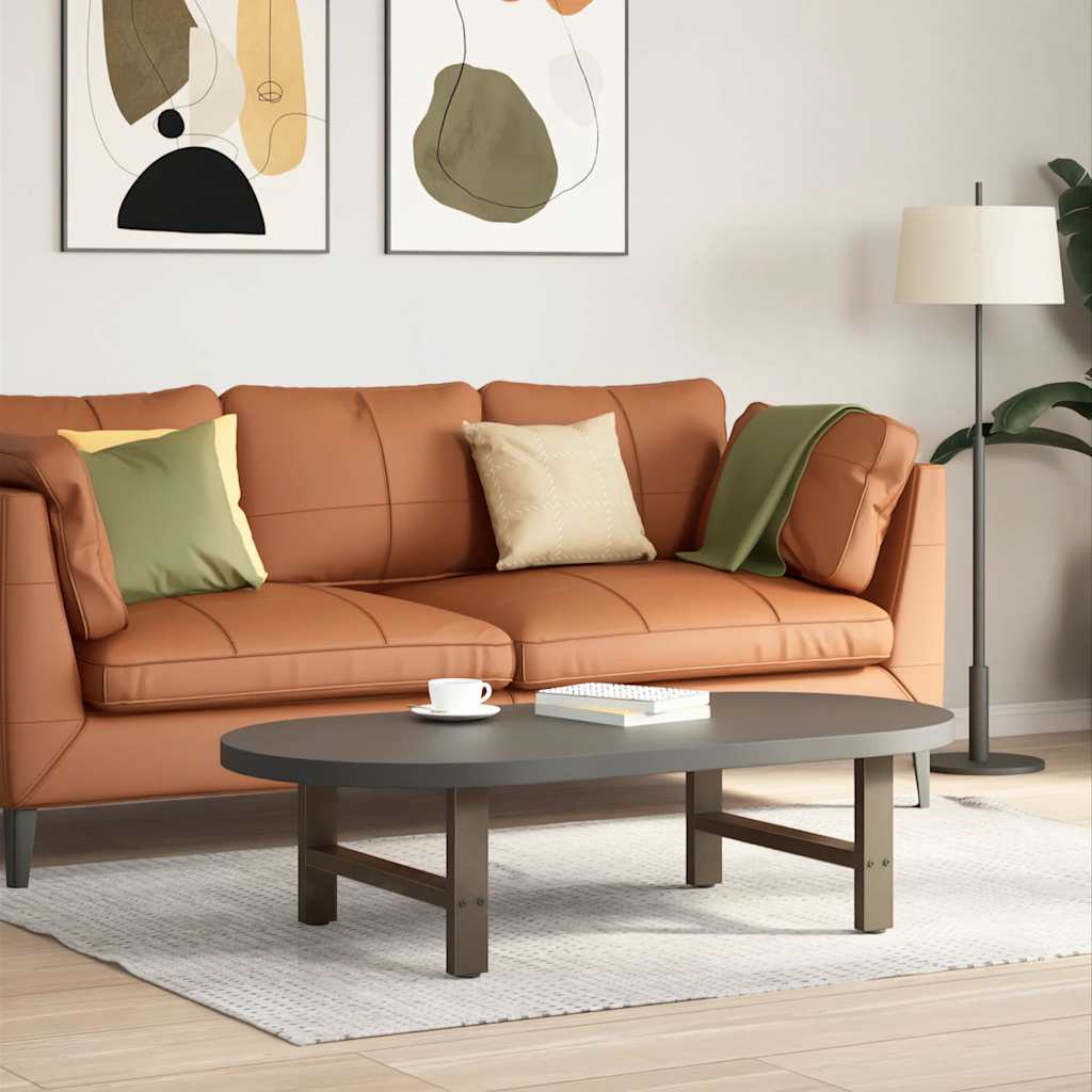 Salongbordben naturstål 2 stk 70x(30-31) cm stål