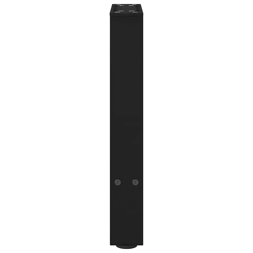 Salongbordben svart 2 stk 28 x (42-43) cm stål