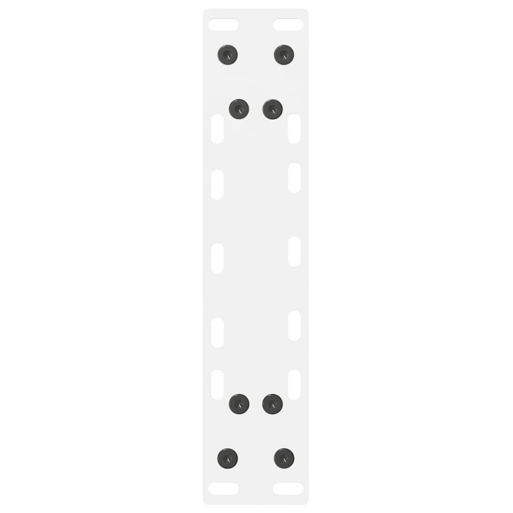Salongbordben hvite 2 stk 28 x (42-43) cm stål