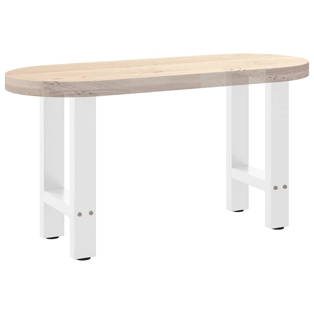 Salongbordben hvite 2 stk 28 x (42-43) cm stål