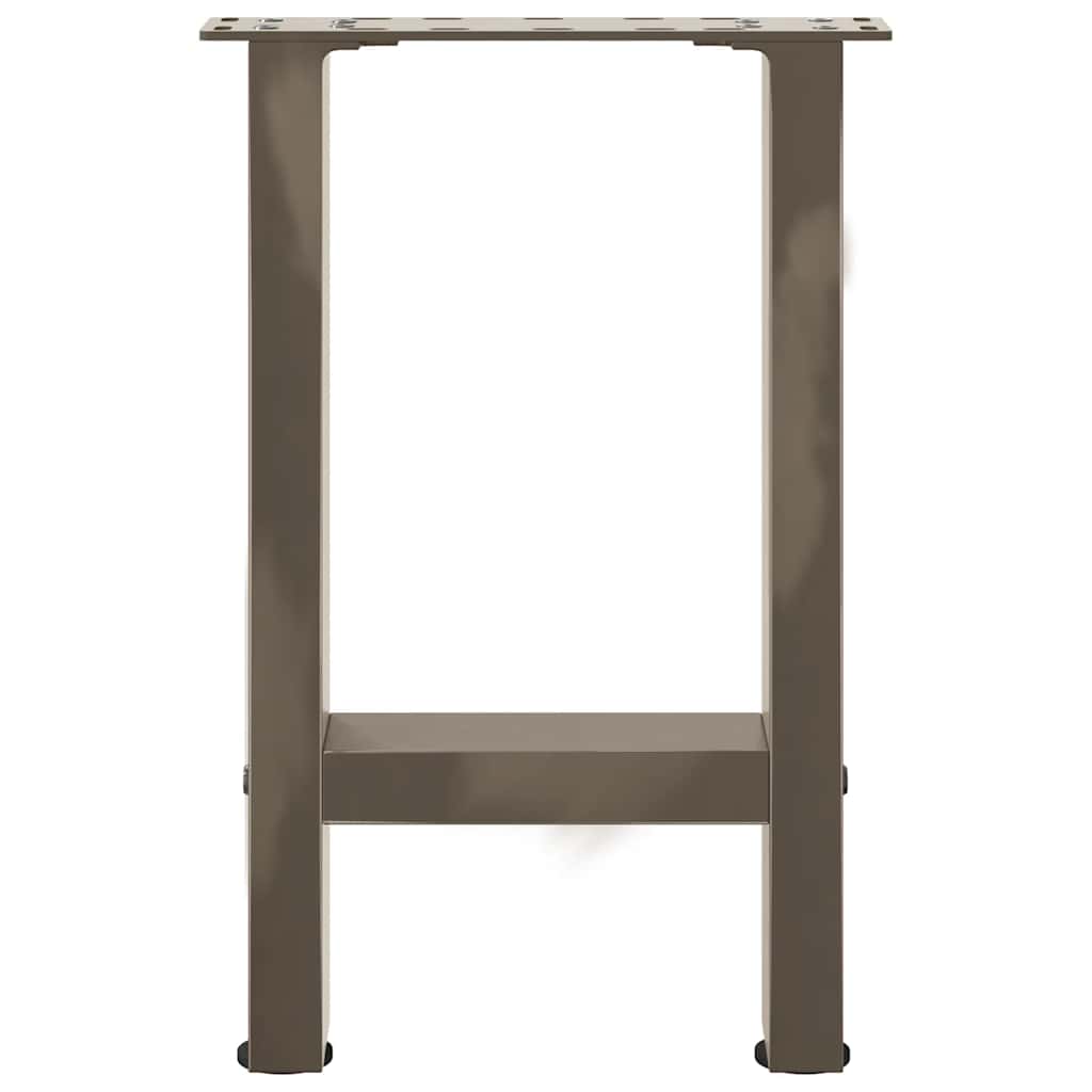 Salongbordben naturstål 2 stk 28 x (42-43) cm stål