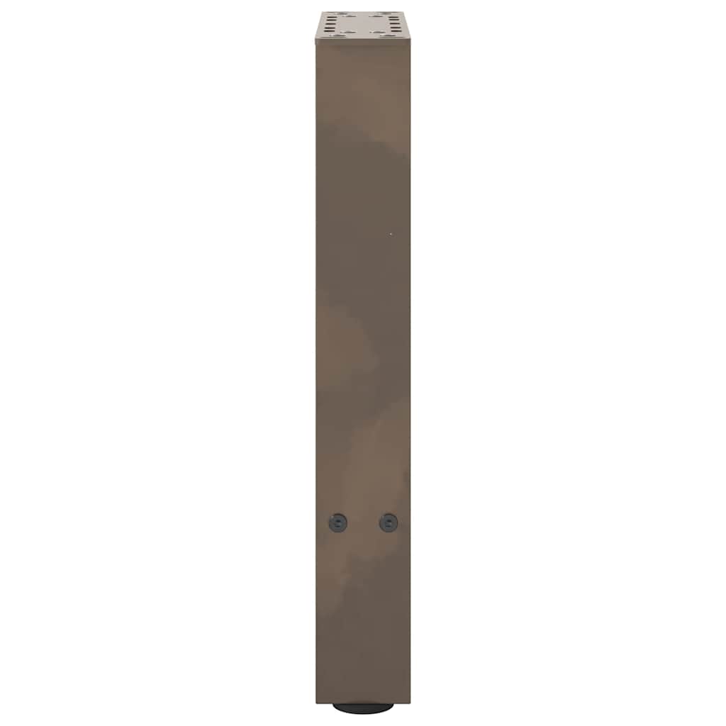 Salongbordben naturstål 2 stk 28 x (42-43) cm stål