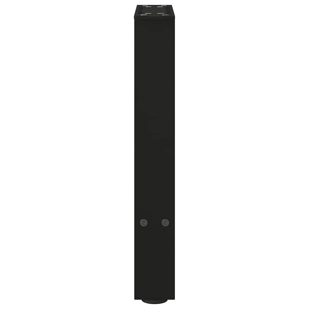 Salongbordben svart 2 stk 38 x (42-43) cm stål