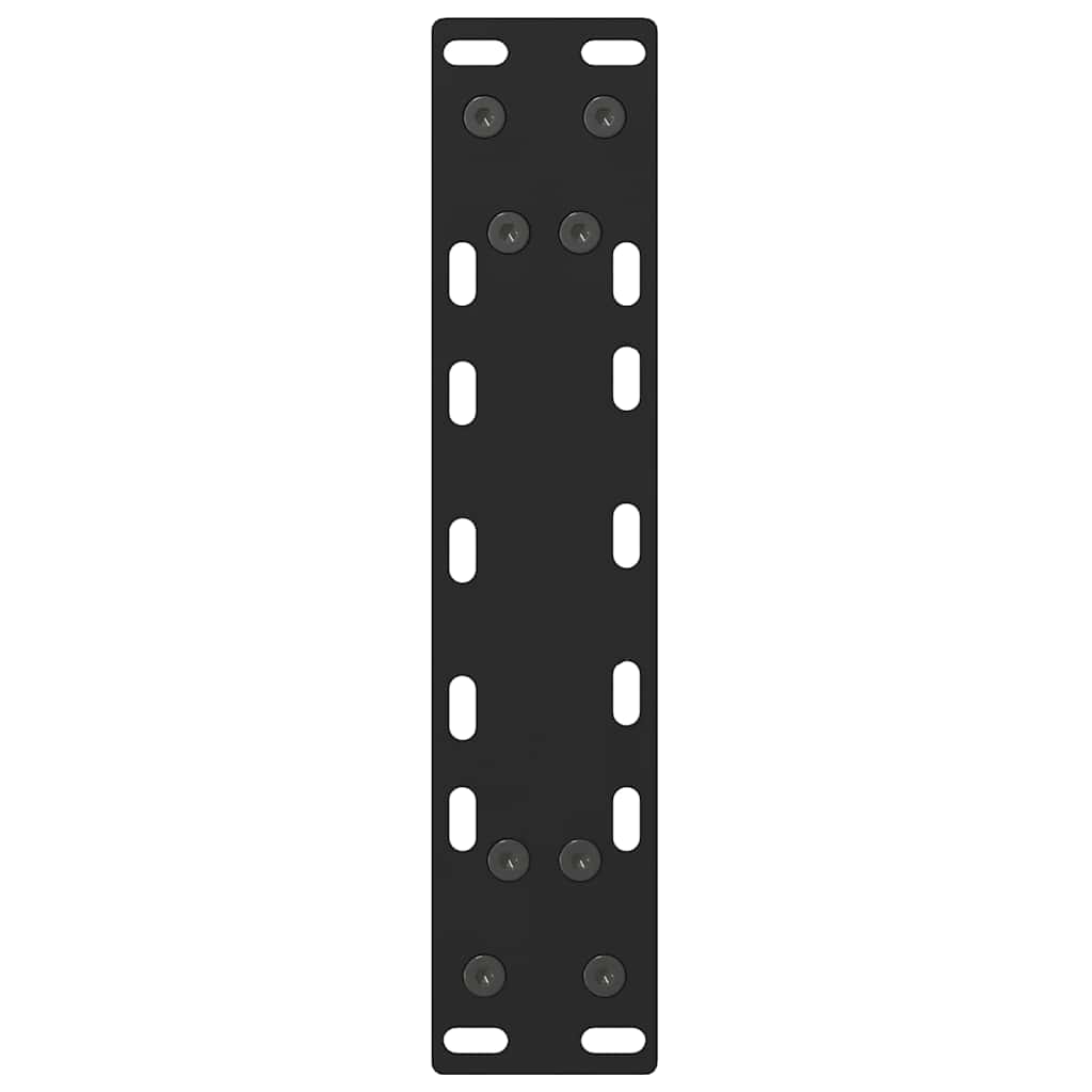 Salongbordben svart 2 stk 38 x (42-43) cm stål