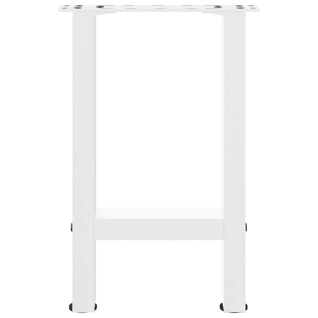 Salongbordben hvite 2 stk 38 x (42-43) cm stål