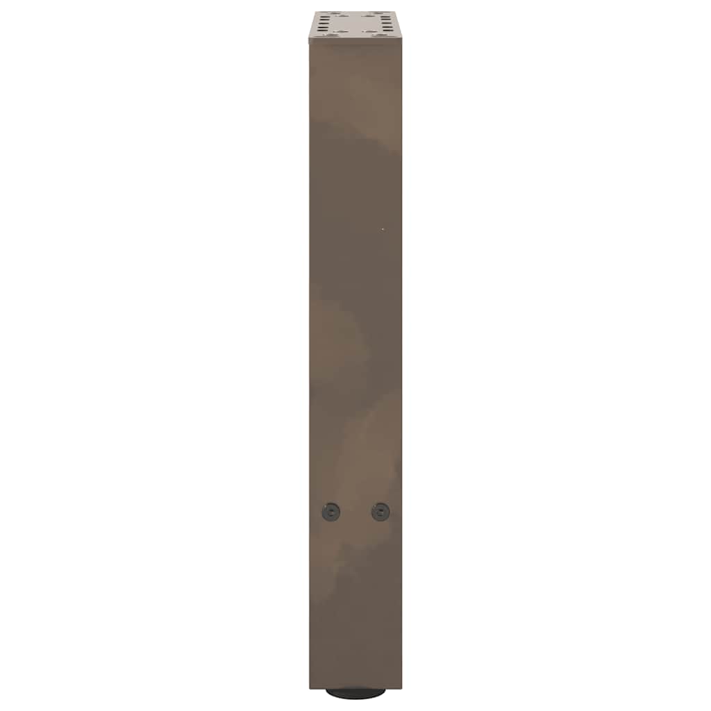 Salongbordben naturstål 2 stk 38 x (42-43) cm stål